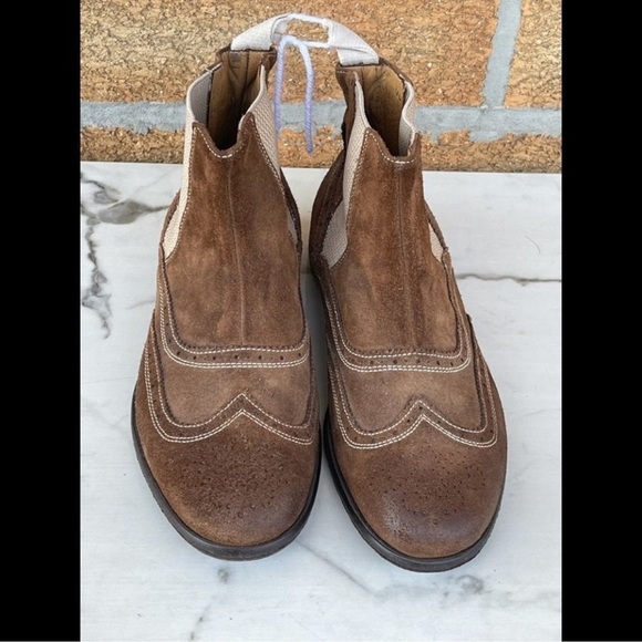 Calzoleria Toscana Wingtip chelsea boots 8.5 - Picture 2 of 14